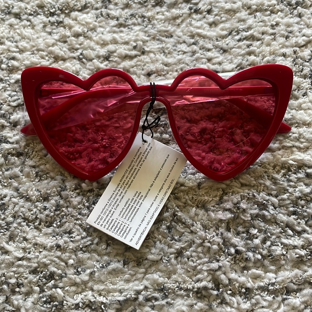Red heart sunglasses